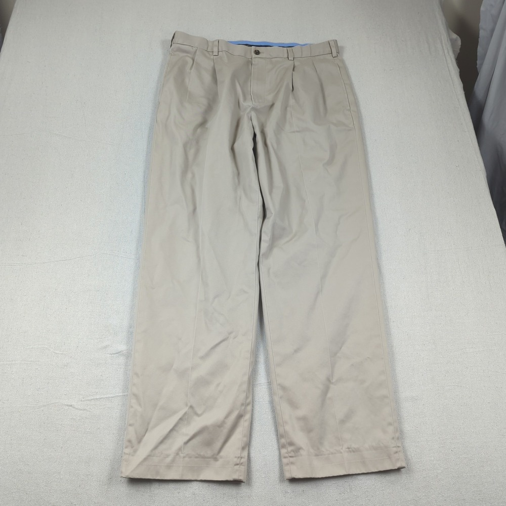 Brooks Brothers Pants Mens 36x32 Khaki Advantage Chino Elliot Pleated